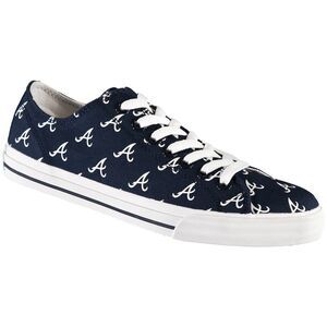 Atlanta Braves sneakers MLB Row One Men 6.5 Women 8 Sneakers Low Top